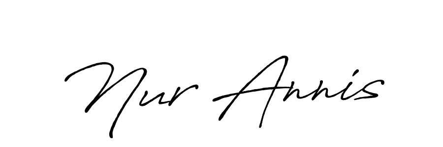 Make a short Nur Annis signature style. Manage your documents anywhere anytime using Antro_Vectra_Bolder. Create and add eSignatures, submit forms, share and send files easily. Nur Annis signature style 7 images and pictures png