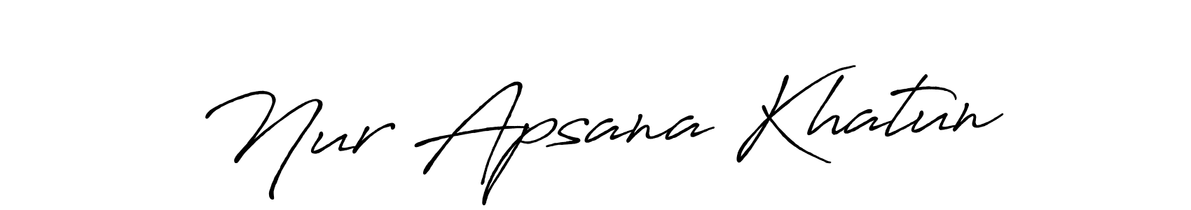 Nur Apsana Khatun stylish signature style. Best Handwritten Sign (Antro_Vectra_Bolder) for my name. Handwritten Signature Collection Ideas for my name Nur Apsana Khatun. Nur Apsana Khatun signature style 7 images and pictures png