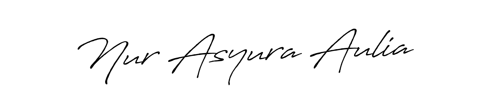 How to make Nur Asyura Aulia signature? Antro_Vectra_Bolder is a professional autograph style. Create handwritten signature for Nur Asyura Aulia name. Nur Asyura Aulia signature style 7 images and pictures png