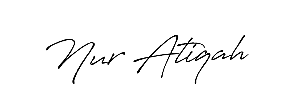 You can use this online signature creator to create a handwritten signature for the name Nur Atiqah. This is the best online autograph maker. Nur Atiqah signature style 7 images and pictures png