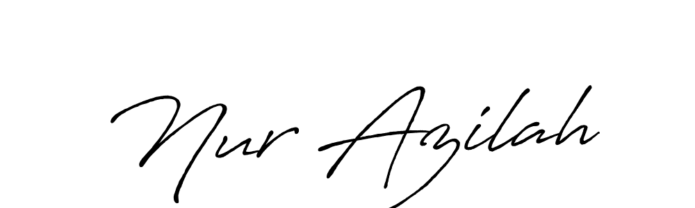 Antro_Vectra_Bolder is a professional signature style that is perfect for those who want to add a touch of class to their signature. It is also a great choice for those who want to make their signature more unique. Get Nur Azilah name to fancy signature for free. Nur Azilah signature style 7 images and pictures png