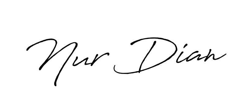 You should practise on your own different ways (Antro_Vectra_Bolder) to write your name (Nur Dian) in signature. don't let someone else do it for you. Nur Dian signature style 7 images and pictures png