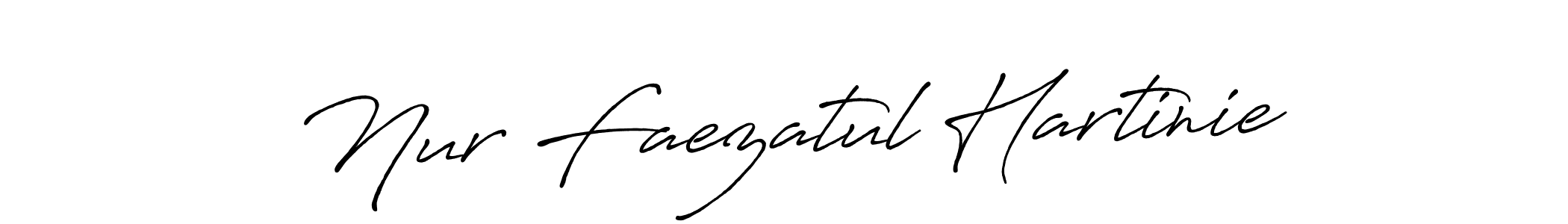 You should practise on your own different ways (Antro_Vectra_Bolder) to write your name (Nur Faezatul Hartinie) in signature. don't let someone else do it for you. Nur Faezatul Hartinie signature style 7 images and pictures png