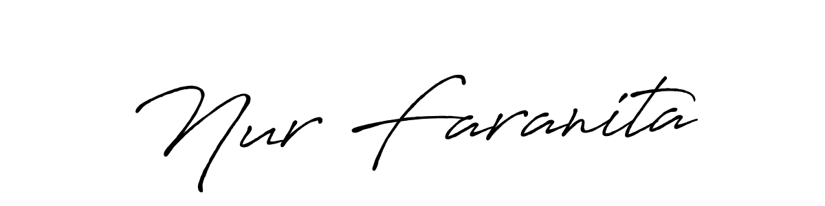 Nur Faranita stylish signature style. Best Handwritten Sign (Antro_Vectra_Bolder) for my name. Handwritten Signature Collection Ideas for my name Nur Faranita. Nur Faranita signature style 7 images and pictures png