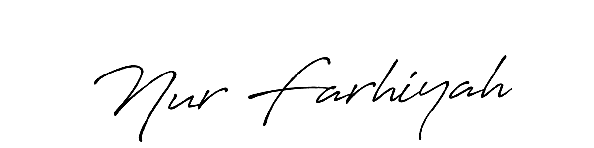 Here are the top 10 professional signature styles for the name Nur Farhiyah. These are the best autograph styles you can use for your name. Nur Farhiyah signature style 7 images and pictures png