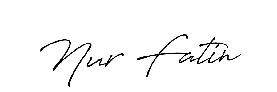 Antro_Vectra_Bolder is a professional signature style that is perfect for those who want to add a touch of class to their signature. It is also a great choice for those who want to make their signature more unique. Get Nur Fatin name to fancy signature for free. Nur Fatin signature style 7 images and pictures png