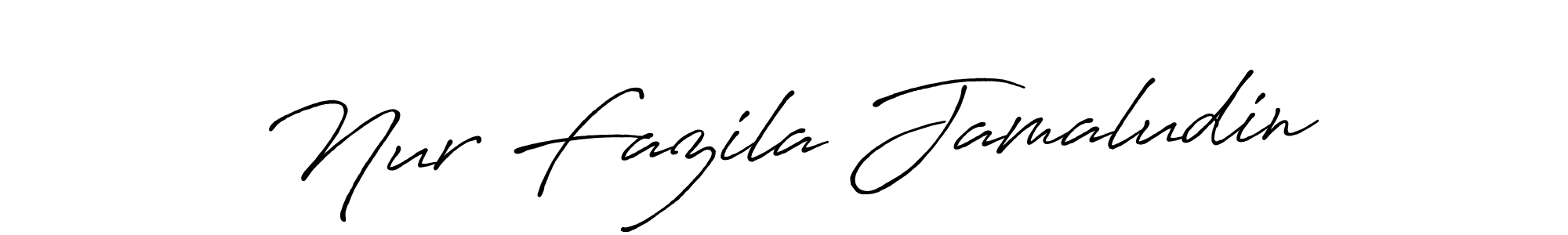 The best way (Antro_Vectra_Bolder) to make a short signature is to pick only two or three words in your name. The name Nur Fazila Jamaludin include a total of six letters. For converting this name. Nur Fazila Jamaludin signature style 7 images and pictures png