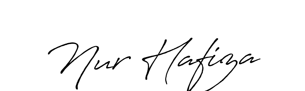 Also You can easily find your signature by using the search form. We will create Nur Hafiza name handwritten signature images for you free of cost using Antro_Vectra_Bolder sign style. Nur Hafiza signature style 7 images and pictures png
