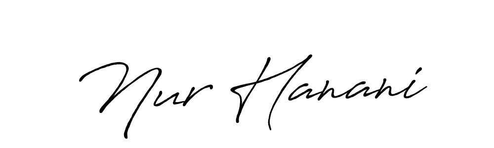 Similarly Antro_Vectra_Bolder is the best handwritten signature design. Signature creator online .You can use it as an online autograph creator for name Nur Hanani. Nur Hanani signature style 7 images and pictures png