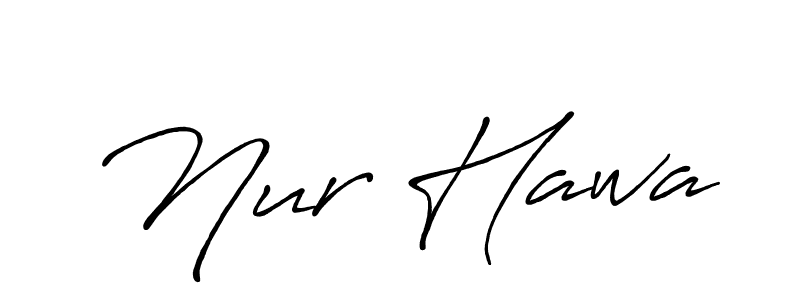 You should practise on your own different ways (Antro_Vectra_Bolder) to write your name (Nur Hawa) in signature. don't let someone else do it for you. Nur Hawa signature style 7 images and pictures png
