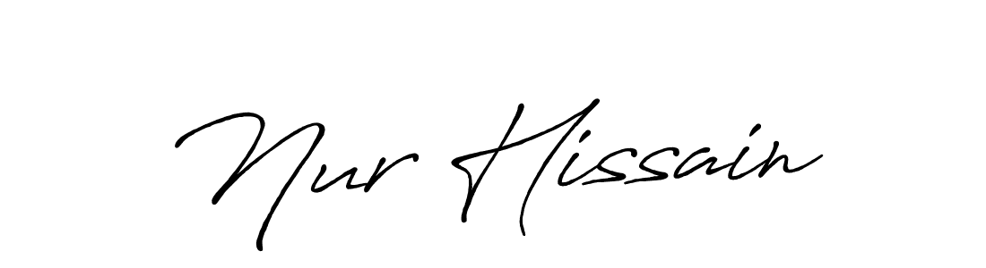 How to make Nur Hissain signature? Antro_Vectra_Bolder is a professional autograph style. Create handwritten signature for Nur Hissain name. Nur Hissain signature style 7 images and pictures png