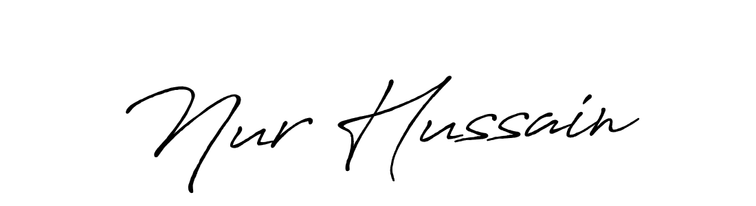 Also You can easily find your signature by using the search form. We will create Nur Hussain name handwritten signature images for you free of cost using Antro_Vectra_Bolder sign style. Nur Hussain signature style 7 images and pictures png