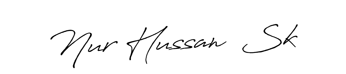 Also we have Nur Hussan  Sk name is the best signature style. Create professional handwritten signature collection using Antro_Vectra_Bolder autograph style. Nur Hussan  Sk signature style 7 images and pictures png