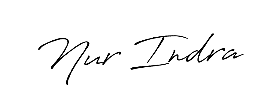 if you are searching for the best signature style for your name Nur Indra. so please give up your signature search. here we have designed multiple signature styles  using Antro_Vectra_Bolder. Nur Indra signature style 7 images and pictures png
