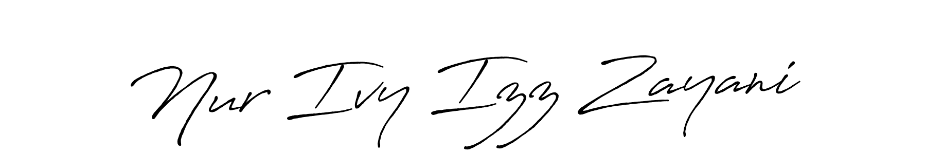 Make a beautiful signature design for name Nur Ivy Izz Zayani. Use this online signature maker to create a handwritten signature for free. Nur Ivy Izz Zayani signature style 7 images and pictures png