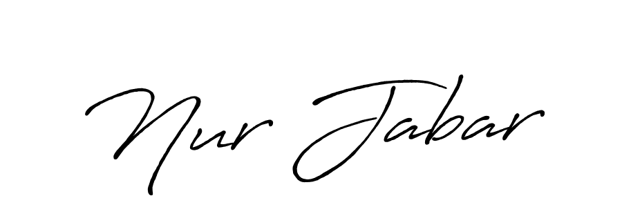 You should practise on your own different ways (Antro_Vectra_Bolder) to write your name (Nur Jabar) in signature. don't let someone else do it for you. Nur Jabar signature style 7 images and pictures png