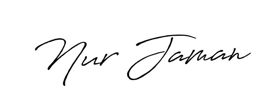 Create a beautiful signature design for name Nur Jaman. With this signature (Antro_Vectra_Bolder) fonts, you can make a handwritten signature for free. Nur Jaman signature style 7 images and pictures png