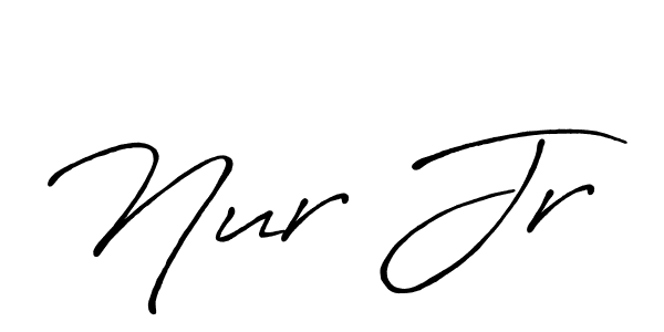 Antro_Vectra_Bolder is a professional signature style that is perfect for those who want to add a touch of class to their signature. It is also a great choice for those who want to make their signature more unique. Get Nur Jr name to fancy signature for free. Nur Jr signature style 7 images and pictures png