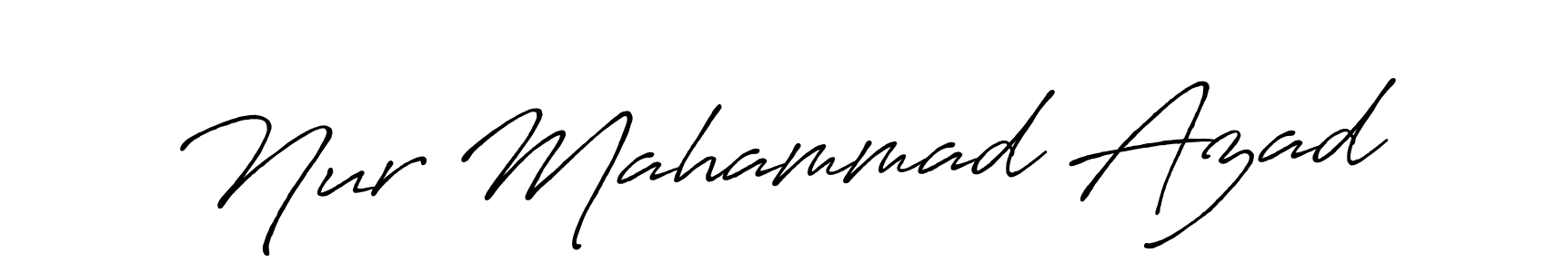 Nur Mahammad Azad stylish signature style. Best Handwritten Sign (Antro_Vectra_Bolder) for my name. Handwritten Signature Collection Ideas for my name Nur Mahammad Azad. Nur Mahammad Azad signature style 7 images and pictures png