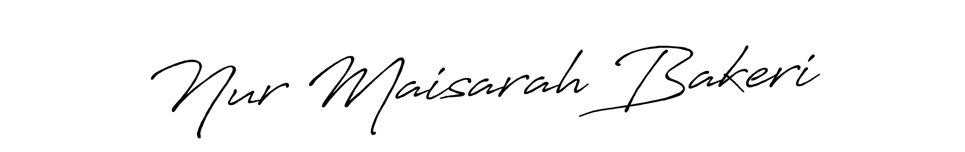 How to Draw Nur Maisarah Bakeri signature style? Antro_Vectra_Bolder is a latest design signature styles for name Nur Maisarah Bakeri. Nur Maisarah Bakeri signature style 7 images and pictures png