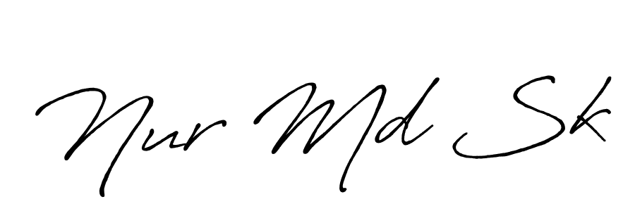Also we have Nur Md Sk name is the best signature style. Create professional handwritten signature collection using Antro_Vectra_Bolder autograph style. Nur Md Sk signature style 7 images and pictures png