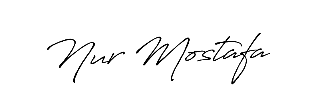How to Draw Nur Mostafa signature style? Antro_Vectra_Bolder is a latest design signature styles for name Nur Mostafa. Nur Mostafa signature style 7 images and pictures png