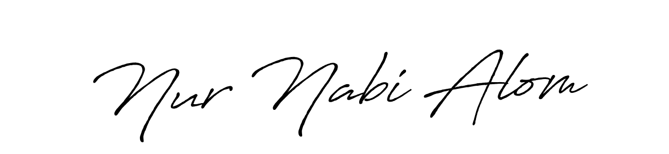 This is the best signature style for the Nur Nabi Alom name. Also you like these signature font (Antro_Vectra_Bolder). Mix name signature. Nur Nabi Alom signature style 7 images and pictures png