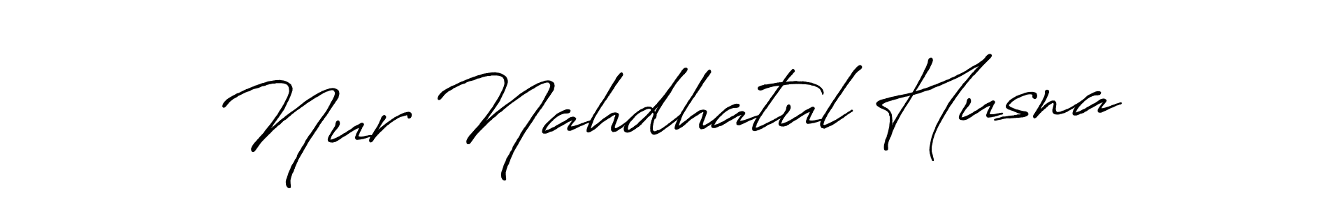 Also we have Nur Nahdhatul Husna name is the best signature style. Create professional handwritten signature collection using Antro_Vectra_Bolder autograph style. Nur Nahdhatul Husna signature style 7 images and pictures png
