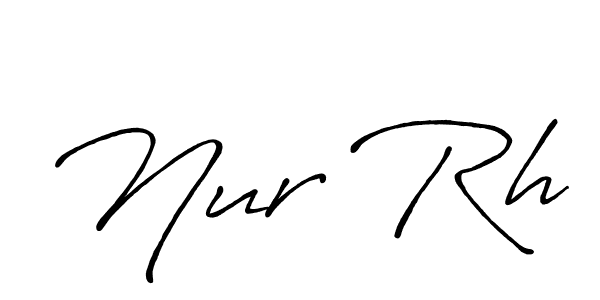 Once you've used our free online signature maker to create your best signature Antro_Vectra_Bolder style, it's time to enjoy all of the benefits that Nur Rh name signing documents. Nur Rh signature style 7 images and pictures png