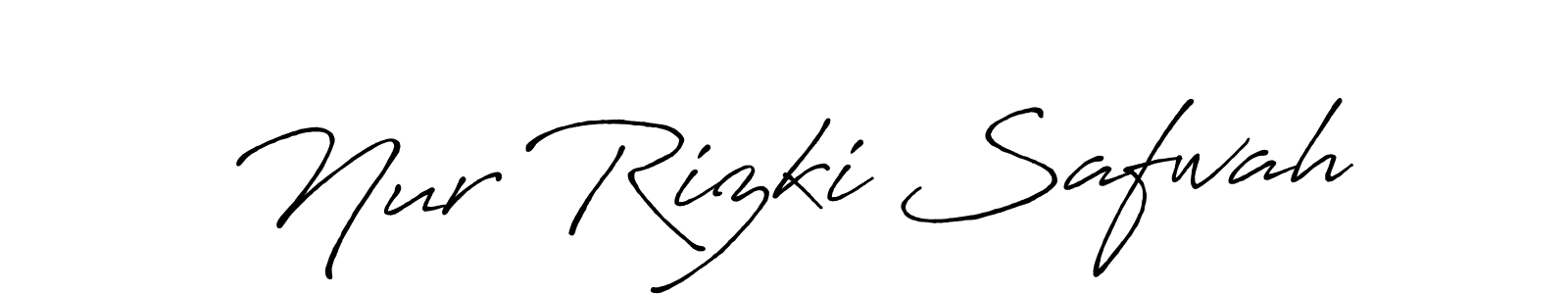 Similarly Antro_Vectra_Bolder is the best handwritten signature design. Signature creator online .You can use it as an online autograph creator for name Nur Rizki Safwah. Nur Rizki Safwah signature style 7 images and pictures png