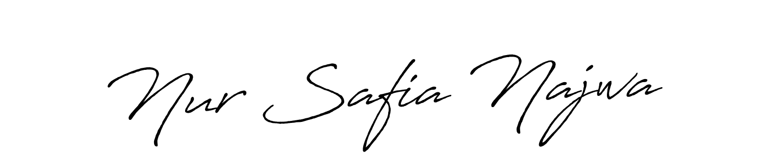 How to Draw Nur Safia Najwa signature style? Antro_Vectra_Bolder is a latest design signature styles for name Nur Safia Najwa. Nur Safia Najwa signature style 7 images and pictures png