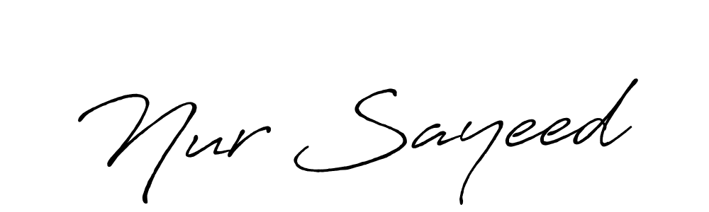 How to make Nur Sayeed signature? Antro_Vectra_Bolder is a professional autograph style. Create handwritten signature for Nur Sayeed name. Nur Sayeed signature style 7 images and pictures png