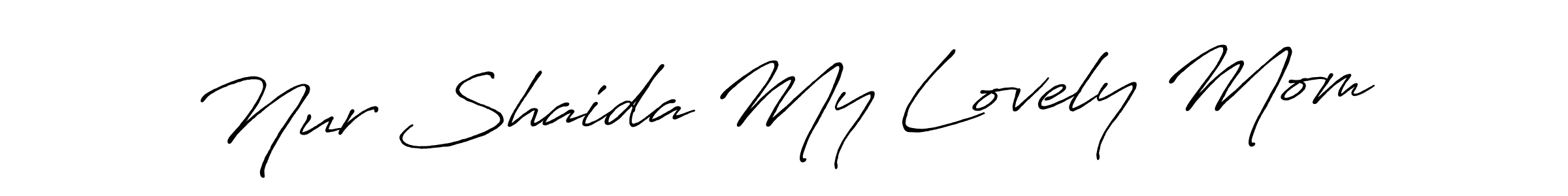 Here are the top 10 professional signature styles for the name Nur Shaida My Lovely Mom. These are the best autograph styles you can use for your name. Nur Shaida My Lovely Mom signature style 7 images and pictures png