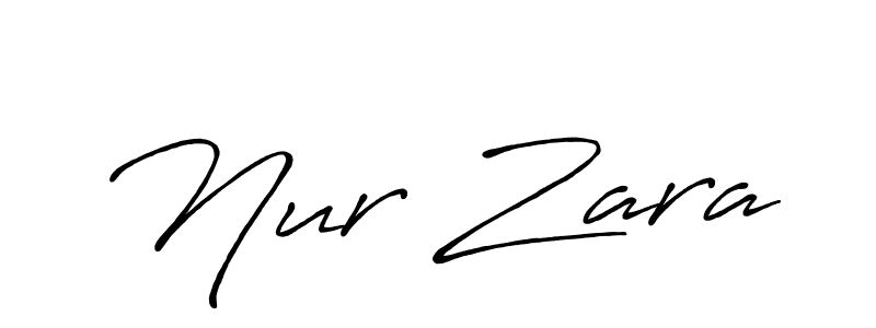 How to make Nur Zara signature? Antro_Vectra_Bolder is a professional autograph style. Create handwritten signature for Nur Zara name. Nur Zara signature style 7 images and pictures png