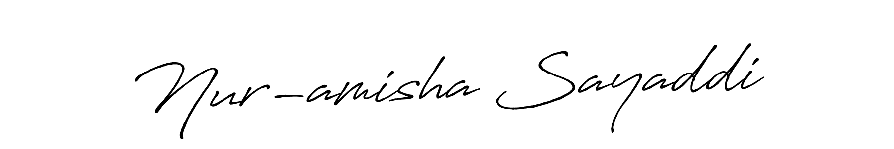 if you are searching for the best signature style for your name Nur-amisha Sayaddi. so please give up your signature search. here we have designed multiple signature styles  using Antro_Vectra_Bolder. Nur-amisha Sayaddi signature style 7 images and pictures png