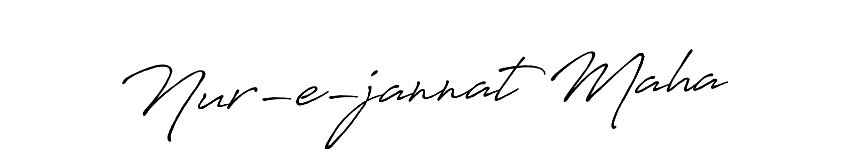Also You can easily find your signature by using the search form. We will create Nur-e-jannat Maha name handwritten signature images for you free of cost using Antro_Vectra_Bolder sign style. Nur-e-jannat Maha signature style 7 images and pictures png