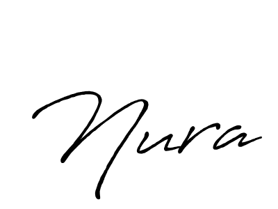 Create a beautiful signature design for name Nura. With this signature (Antro_Vectra_Bolder) fonts, you can make a handwritten signature for free. Nura signature style 7 images and pictures png