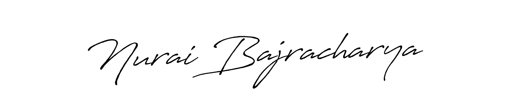 Antro_Vectra_Bolder is a professional signature style that is perfect for those who want to add a touch of class to their signature. It is also a great choice for those who want to make their signature more unique. Get Nurai Bajracharya name to fancy signature for free. Nurai Bajracharya signature style 7 images and pictures png