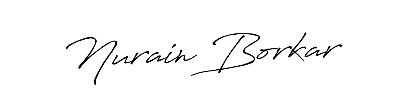 It looks lik you need a new signature style for name Nurain Borkar. Design unique handwritten (Antro_Vectra_Bolder) signature with our free signature maker in just a few clicks. Nurain Borkar signature style 7 images and pictures png