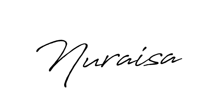 How to make Nuraisa signature? Antro_Vectra_Bolder is a professional autograph style. Create handwritten signature for Nuraisa name. Nuraisa signature style 7 images and pictures png