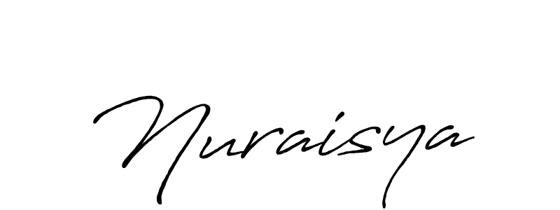 It looks lik you need a new signature style for name Nuraisya. Design unique handwritten (Antro_Vectra_Bolder) signature with our free signature maker in just a few clicks. Nuraisya signature style 7 images and pictures png