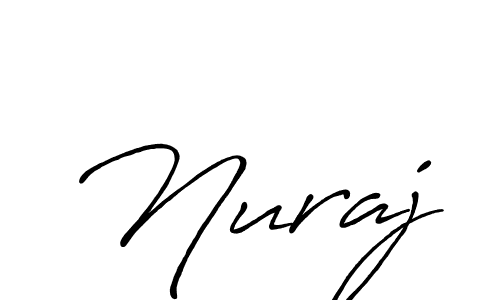 Use a signature maker to create a handwritten signature online. With this signature software, you can design (Antro_Vectra_Bolder) your own signature for name Nuraj. Nuraj signature style 7 images and pictures png