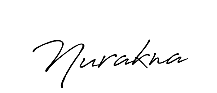 Make a beautiful signature design for name Nurakna. With this signature (Antro_Vectra_Bolder) style, you can create a handwritten signature for free. Nurakna signature style 7 images and pictures png