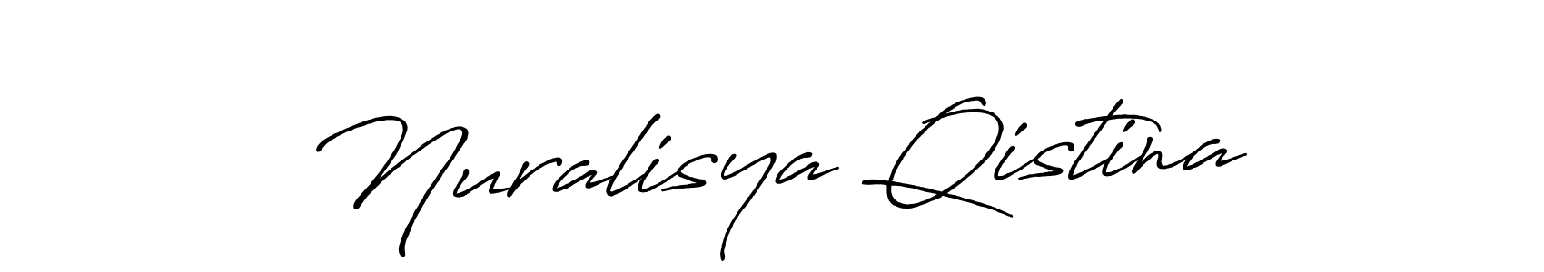 You should practise on your own different ways (Antro_Vectra_Bolder) to write your name (Nuralisya Qistina) in signature. don't let someone else do it for you. Nuralisya Qistina signature style 7 images and pictures png