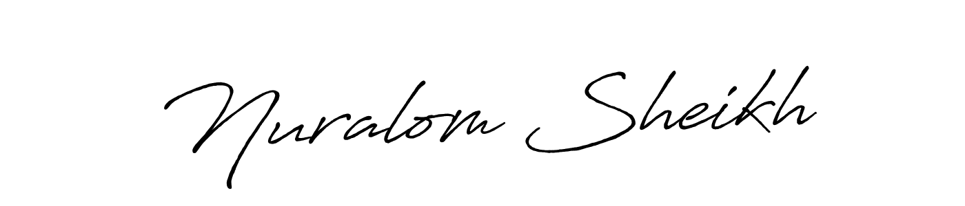 Make a beautiful signature design for name Nuralom Sheikh. Use this online signature maker to create a handwritten signature for free. Nuralom Sheikh signature style 7 images and pictures png