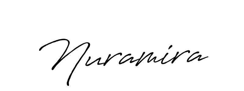 Design your own signature with our free online signature maker. With this signature software, you can create a handwritten (Antro_Vectra_Bolder) signature for name Nuramira. Nuramira signature style 7 images and pictures png