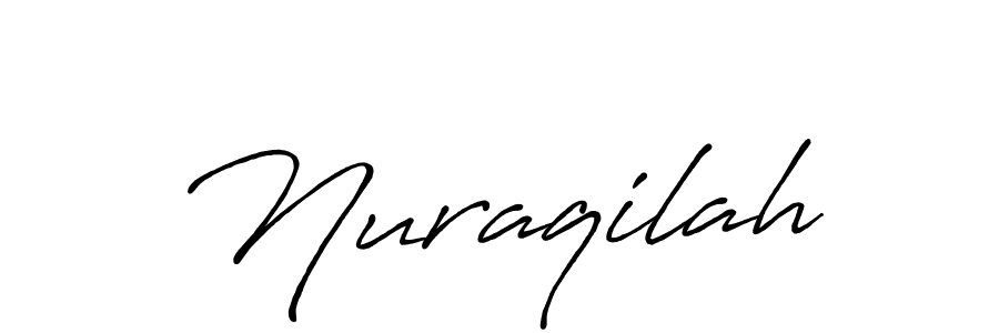 Similarly Antro_Vectra_Bolder is the best handwritten signature design. Signature creator online .You can use it as an online autograph creator for name Nuraqilah. Nuraqilah signature style 7 images and pictures png