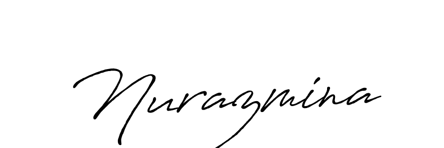 How to make Nurazmina signature? Antro_Vectra_Bolder is a professional autograph style. Create handwritten signature for Nurazmina name. Nurazmina signature style 7 images and pictures png