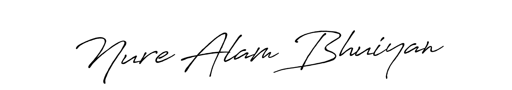 It looks lik you need a new signature style for name Nure Alam Bhuiyan. Design unique handwritten (Antro_Vectra_Bolder) signature with our free signature maker in just a few clicks. Nure Alam Bhuiyan signature style 7 images and pictures png