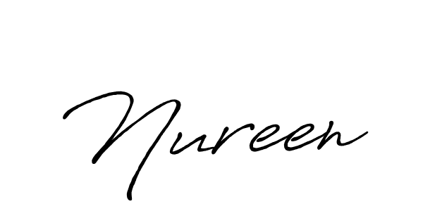 Nureen stylish signature style. Best Handwritten Sign (Antro_Vectra_Bolder) for my name. Handwritten Signature Collection Ideas for my name Nureen. Nureen signature style 7 images and pictures png